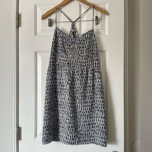 Madewell Blue and White Mini Dress